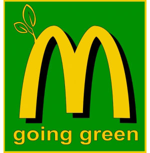 Обновленный логотип сети быстрого питания McDonald