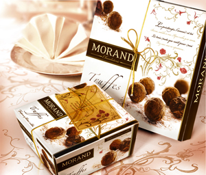 Новая упаковка для трюфелей Morand