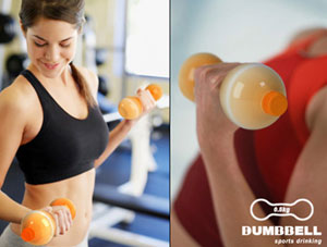 Функциональный напиток Dumbbell Sports Drink в "гантели"