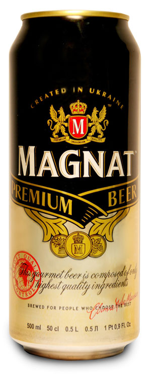"Оболонь" начала разливать пиво Magnat в алюминиевую банку