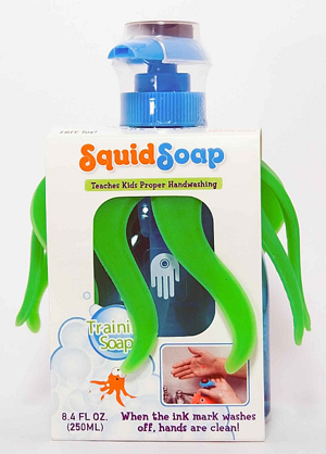 "Умная" упаковка мыла Squid Soap
