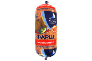 Замороженный лососевый фарш "Русское море"