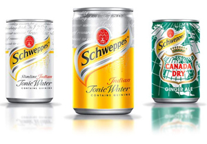 Напитки Schweppes в обновленной упаковке