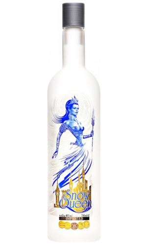 "Гласс Декор" декорировала бутылку водки Snow Queen