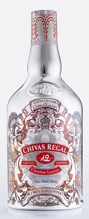 Chivas Regal 12 YO в дизайнерской бутылке от Кристиана Лакруа