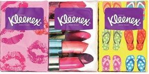 Салфетки Kleenex в "дамской" упаковке