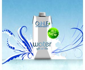 O.N.E. Water в упаковке тетра пак