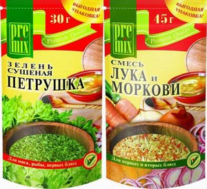 Специи Premix в упаковке дой-пак