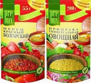 Специи Premix в упаковке дой-пак
