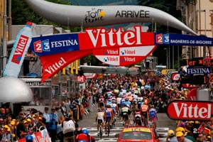 Vittel - официальная вода велогонки Tour de France 2009