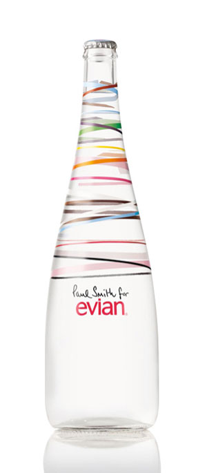 Бутылка Evian в дизайне от Пола Смита