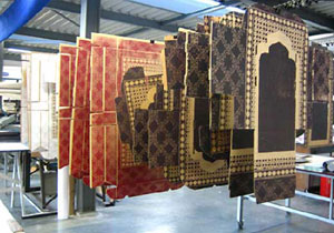 Голландские "ковры" из картонных коробок