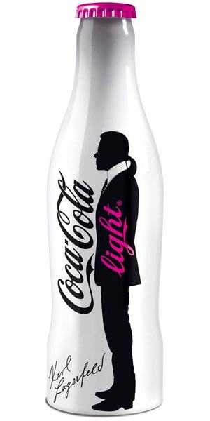 Бутылка Coca-Cola Light в дизайне от Карла Лагерфельда