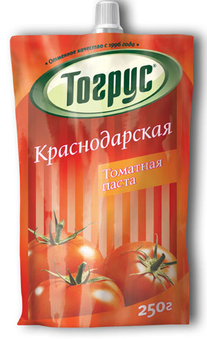 Краснодарская томатная паста в обновленной упаковке